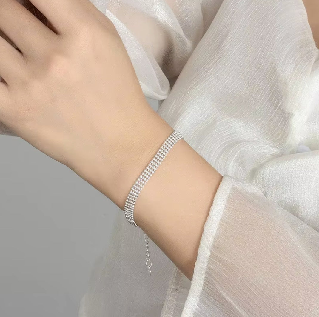 Armband aus 925er Sterling-Silber, 15 + 5cm